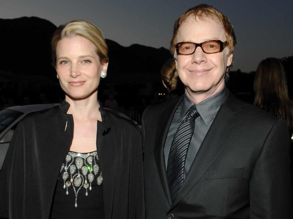 <p>L. Cohen/WireImage</p> Bridget Fonda and Danny Elfman