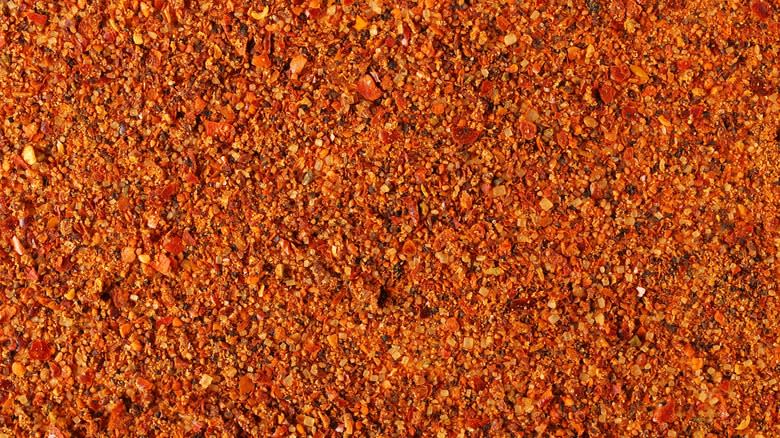 Closeup of spice rub