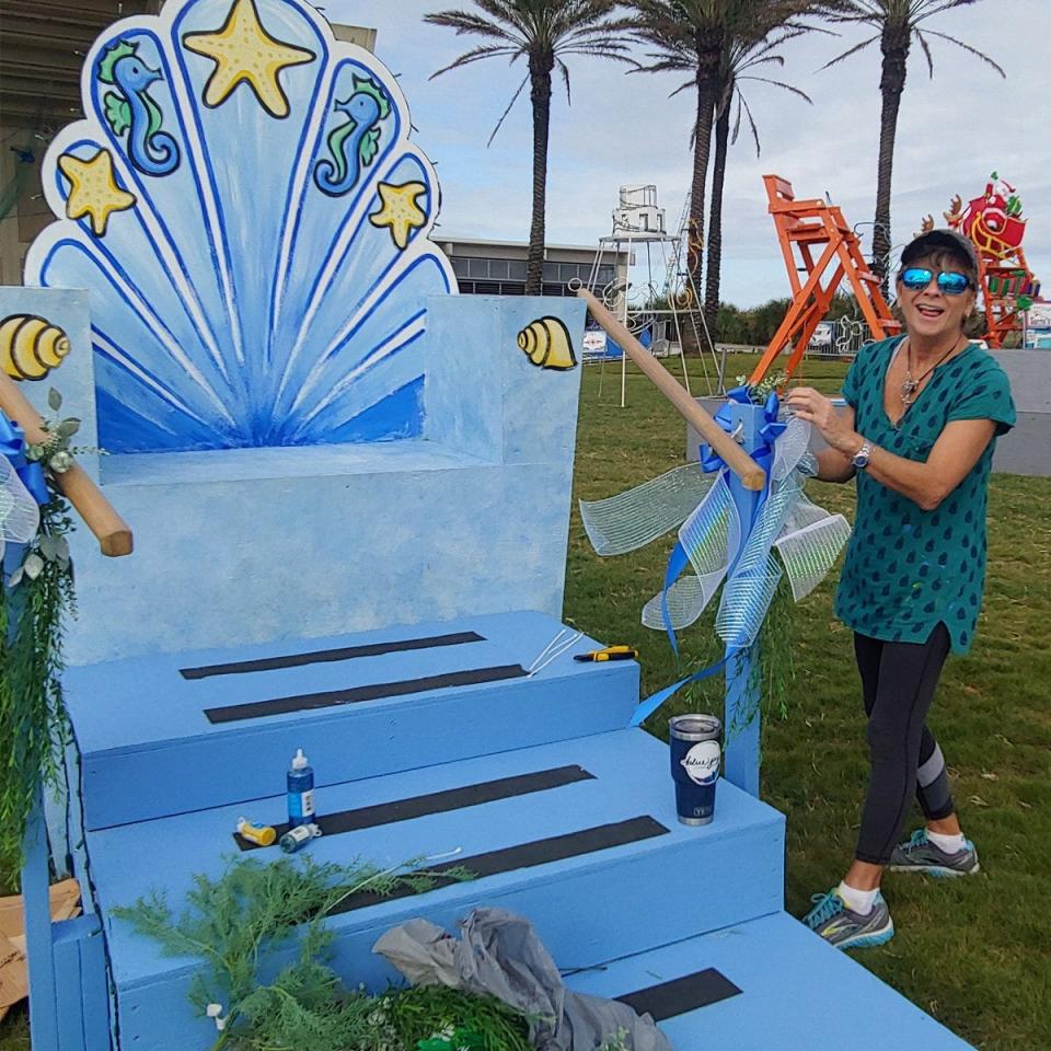 Elaborately decorated lifeguard chairs are at the heart of Jacksonville Beach's annual Deck the Chairs event.