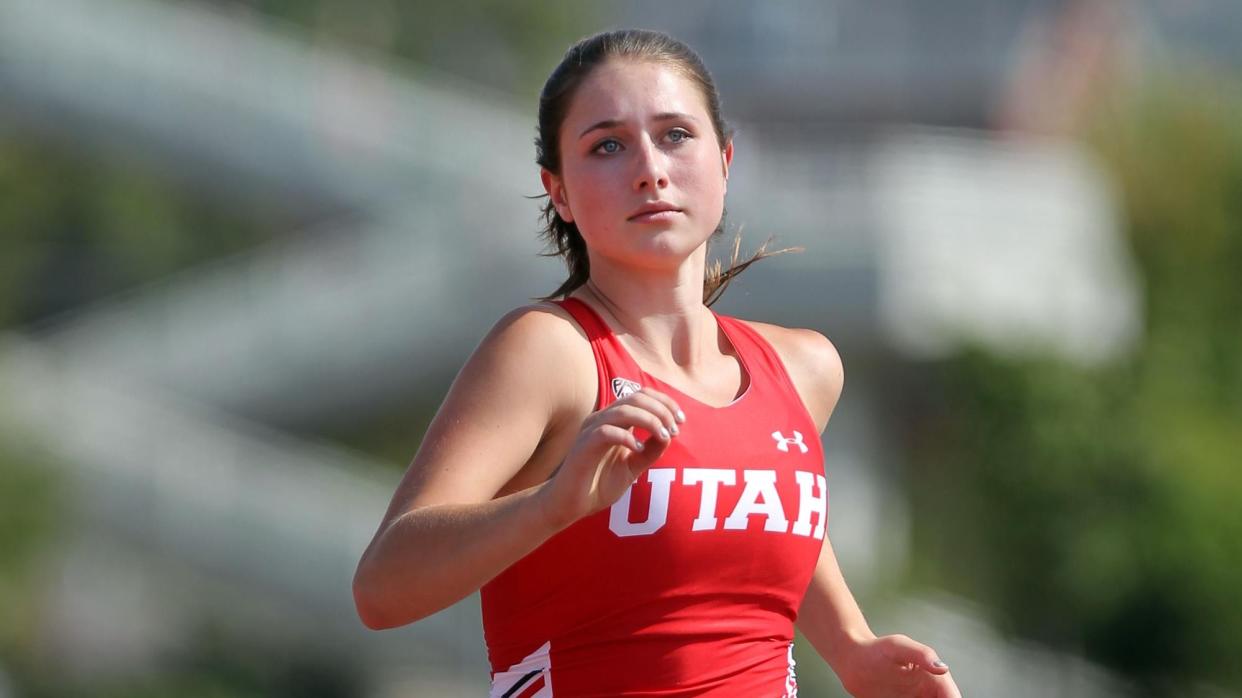 Lauren McCluskey, entrenándose en la Universidad de Utah. | Foto: University of Utah