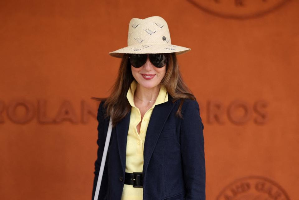 L'actrice Elsa Zylberstein aperçue à Roland-Garros