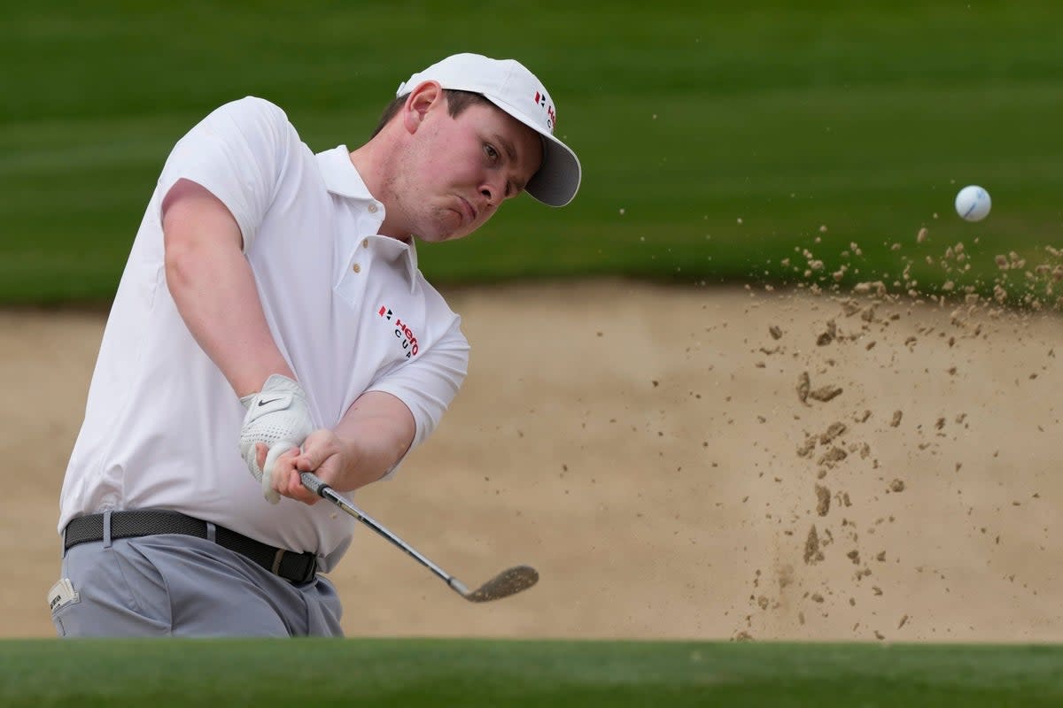 Robert MacIntyre (pictured) and Seamus Power were GB&I’s only winners on day one of the Hero Cup (Kamran Jebreili/AP) (AP)