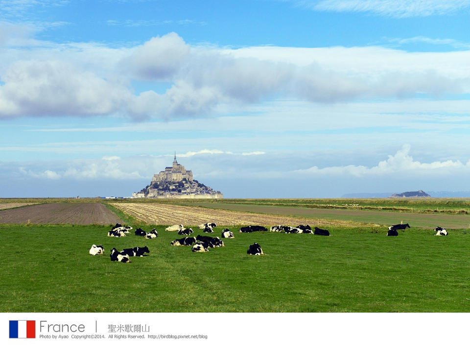 法國自由行。一日遊行程：諾曼第「聖米歇爾山」Le Mont Saint-Michel〔上〕。小鎮介紹【鳥夫人】