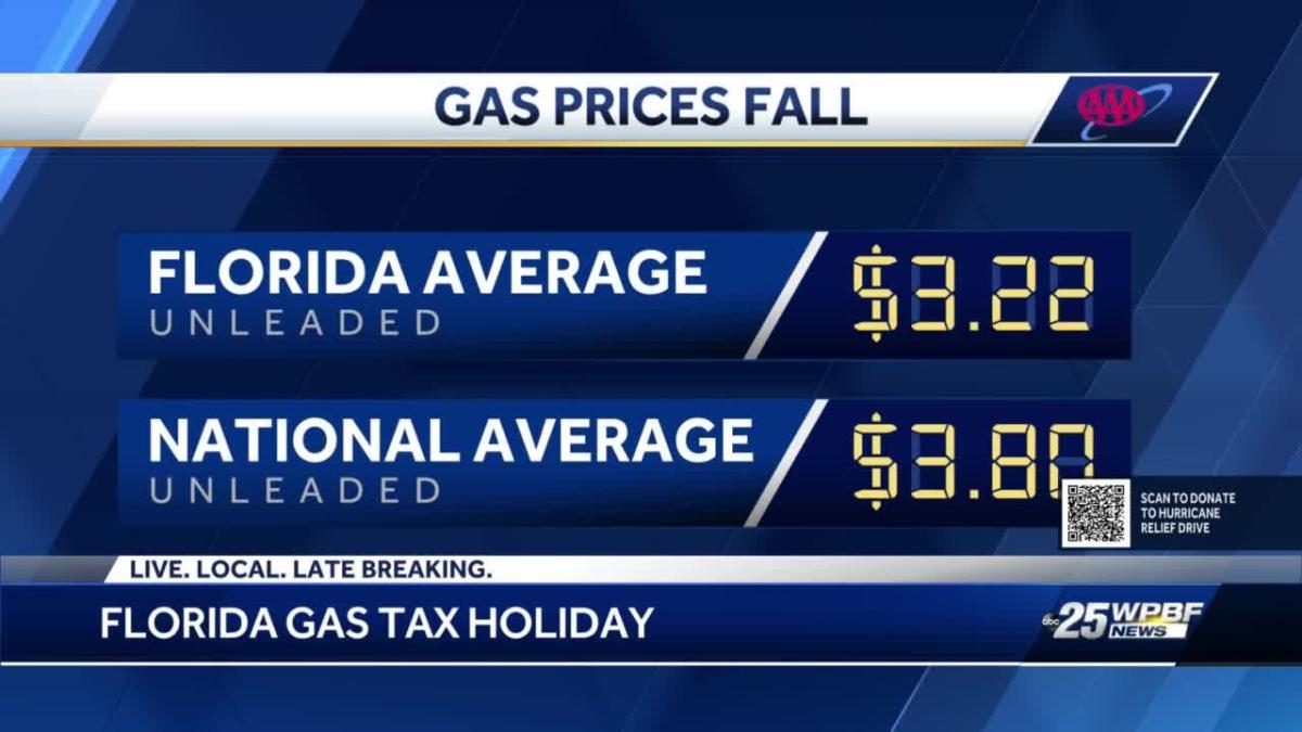 Florida's gas tax holiday underway