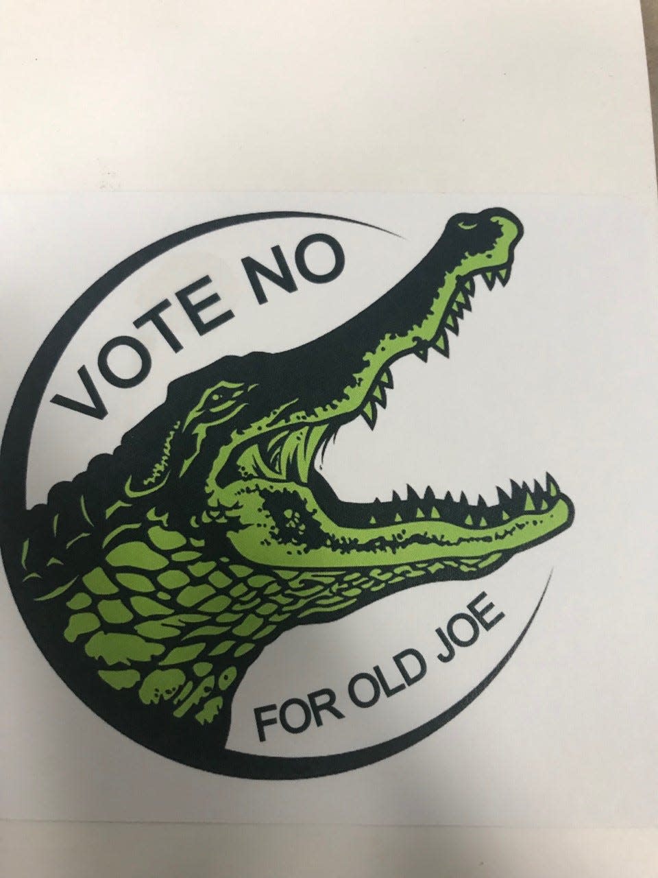 Clean Water Wakulla handed out Old Joe stickers, calling on Wakulla Springs State Park legendary mascot for back up in opposition to a proposed gas station