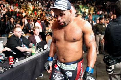 Daniel Cormier leaves the arena after suffering his first loss to Jon Jones. (Getty)