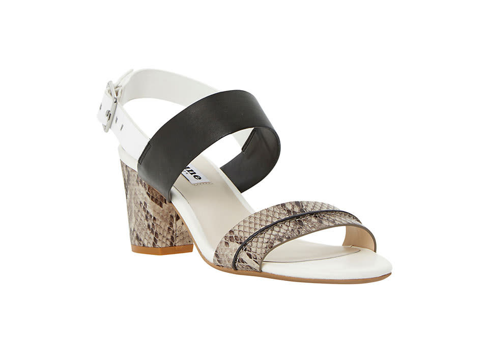 Dune Joro Snake Leather Sandals, $109, johnlewis.com