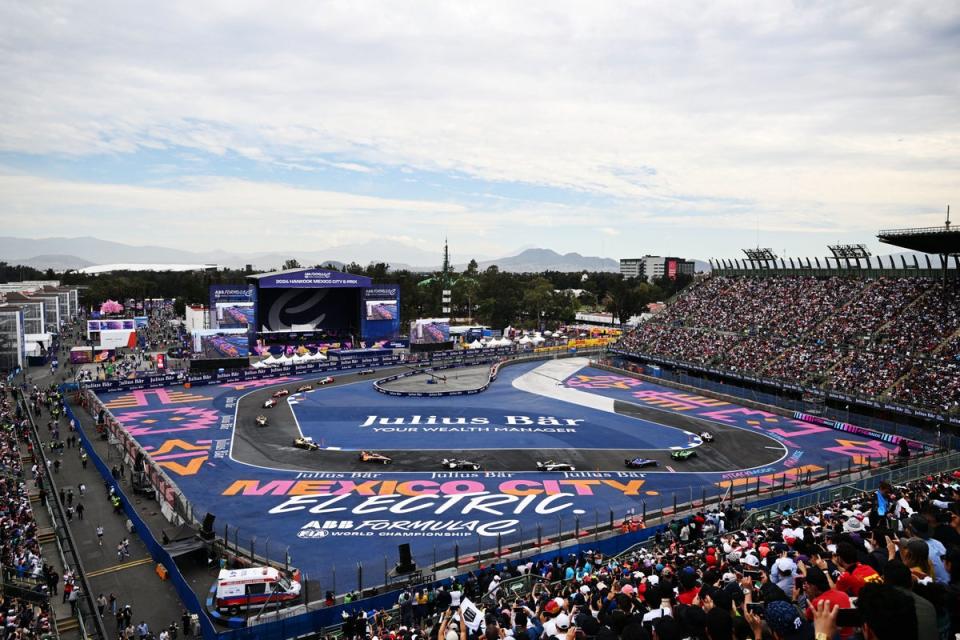 Formula E will soon sport PIF sponsorship banners through Electric 360 (Getty Images for Jaguar TCS Raci)