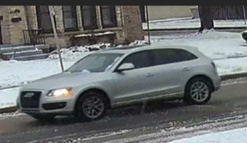 The U.S. Postal Inspection Service circulated photos of a vehicle suspected to be involved in the Dec. 9 shooting death of Aundre Cross, an 18-year veteran mail carrier. The vehicle is described as a silver Audi Q5 SUV with tinted windows.