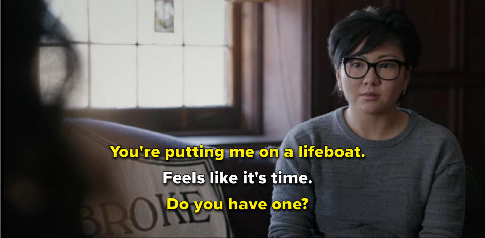 Lila asks Ji-Yoon if she has a lifeboat.