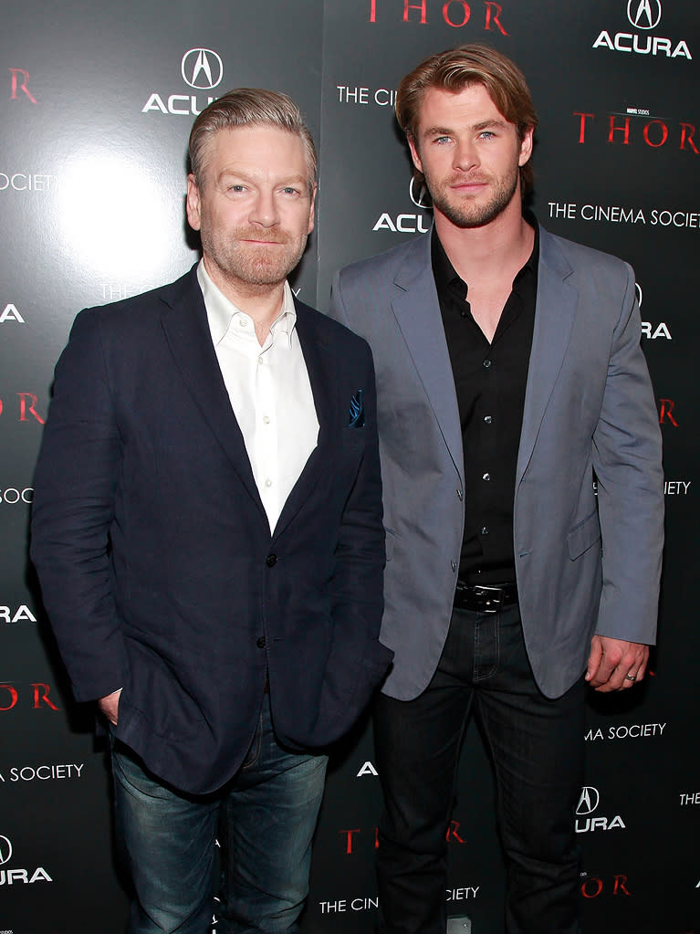 Thor NYC Screening 2011 Kenneth Branagh Chris Hemsworth