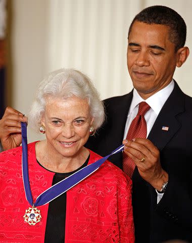 Chip Somodevilla/Getty Images President Barack Obama awards former Supreme Court Justice Sandra Day O'Connor the Presidential Medal of Freedom on Aug. 12, 2009