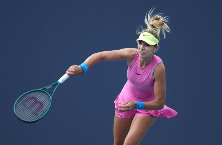 Repeat triumph: Britain's Katie Boulter retained her Nottingham Open title with a three-set win in the final over Karolina Pliskova of the Czech Republic (AL BELLO)