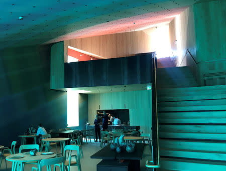 An inside view of the underwater restaurant Under in Baaly, Norway March 19, 2019. Picture taken March 19, 2019. REUTERS/Lefteris Karagiannopoulos