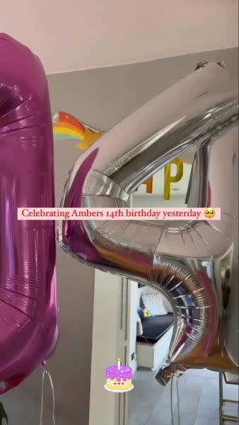 Tess Daly shares glimpse of daughters birthday balloons at home 