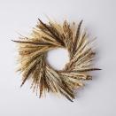 <p><strong>Creekside Farms</strong></p><p>food52.com</p><p><strong>$88.00</strong></p><p>This feather and wheat wreath can last you from Thanksgiving through Christmas. </p>