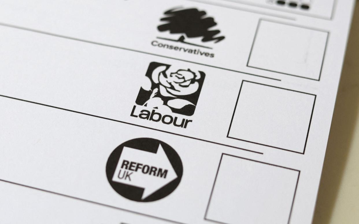 A ballot paper