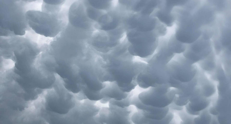 The mammatus clouds are considered quite rare. Image: Supplied