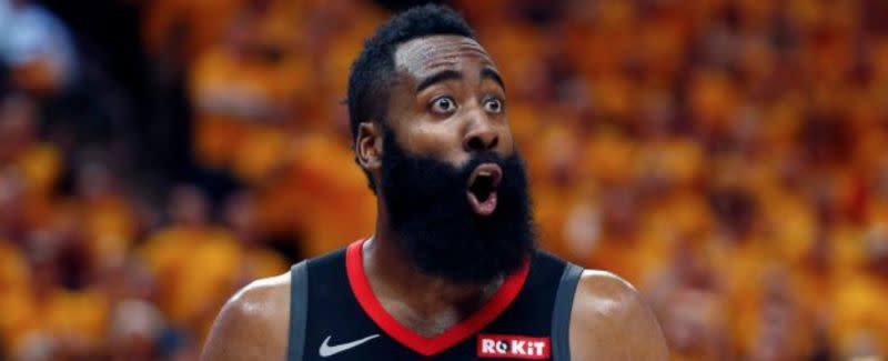 ▲火箭「大鬍子」James Harden。（圖／美聯社／達志影像）