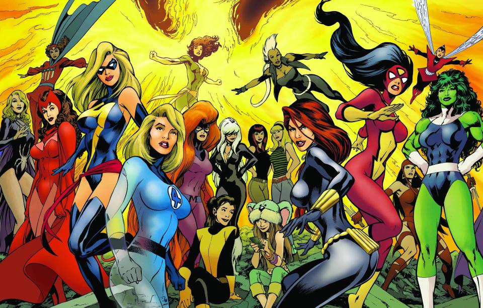 The women of Marvel Comics (credit: Marvel)