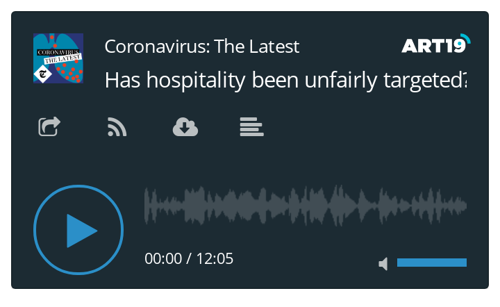 Coronavirus podcast - Has hospitality been unfairly targeted?