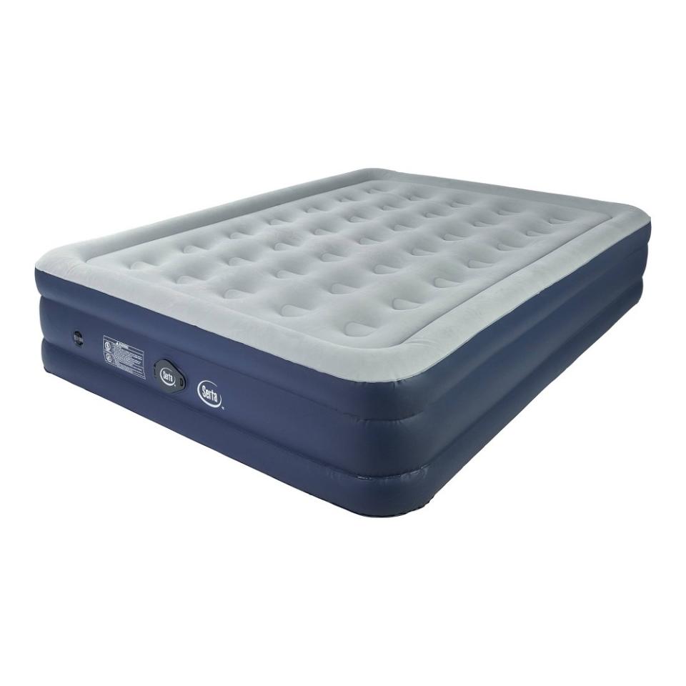 <p><a href="https://go.redirectingat.com?id=74968X1596630&url=https%3A%2F%2Fwww.target.com%2Fp%2Fserta-16-34-rechargeable-air-mattress-with-electric-pump-queen%2F-%2FA-86265648&sref=https%3A%2F%2Fwww.esquire.com%2Flifestyle%2Fg45198189%2Fbest-air-mattress%2F" rel="nofollow noopener" target="_blank" data-ylk="slk:Shop Now;elm:context_link;itc:0;sec:content-canvas" class="link ">Shop Now</a></p><p>Rechargeable Air Mattress </p><p>target.com</p><p>$119.99</p>