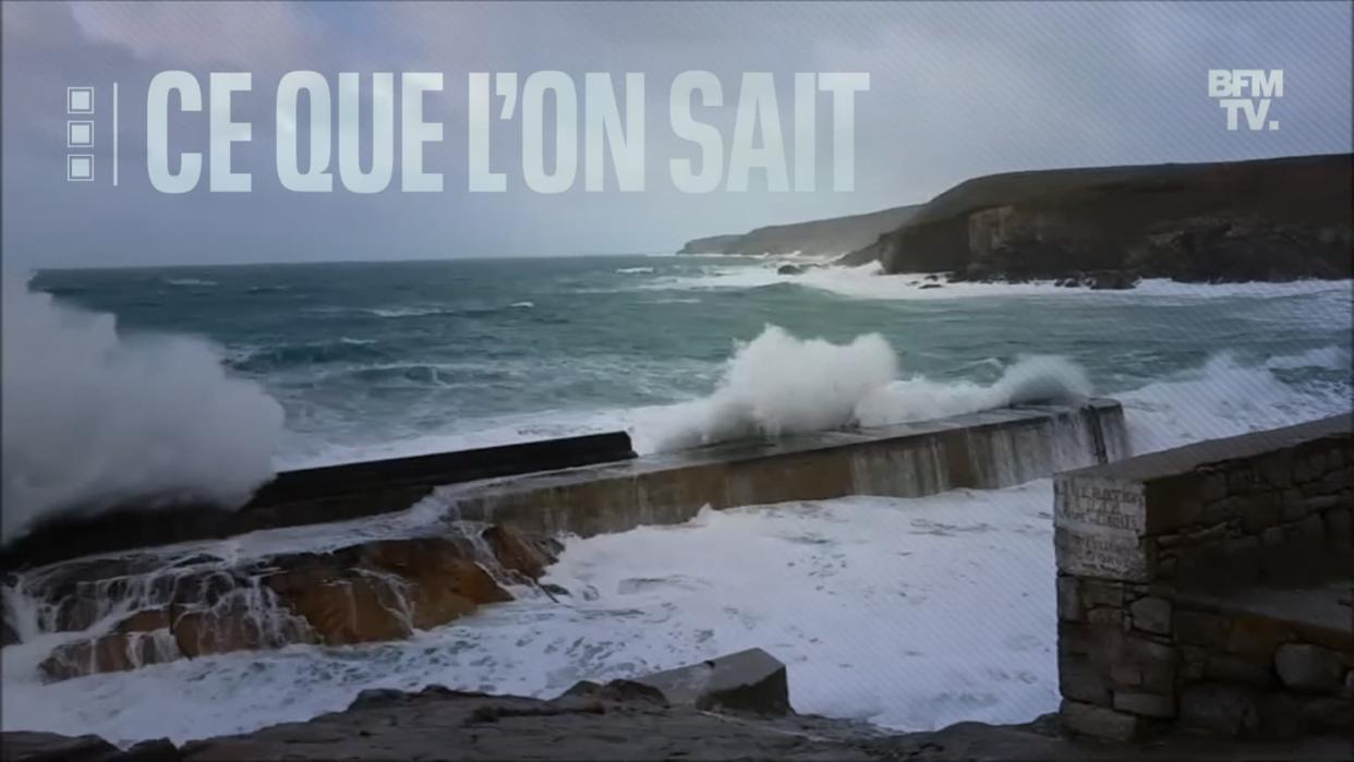 La digue où s'est produit l'accident dans le Finistère. - BFMTV