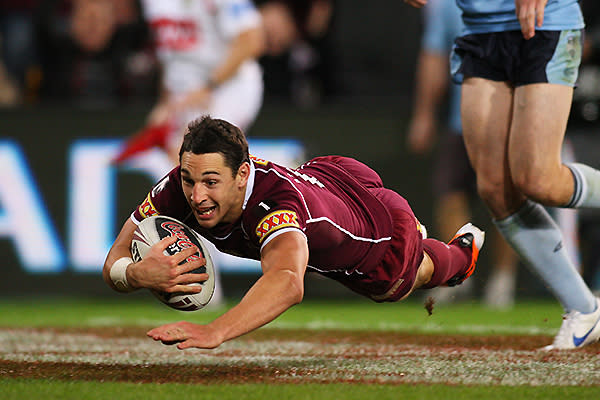 Slater is a natural try-scorer as well as a fullback with some of the greatest defensive instincts in the game. Just watch how much ground he covers collecting a kick, or to support a line-break.