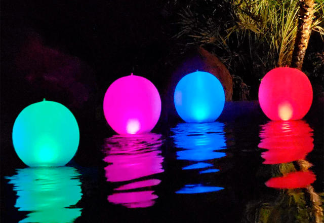 LOFTEK LED Dimmable Light Ball: 12-inch Waterproof Floating Pool