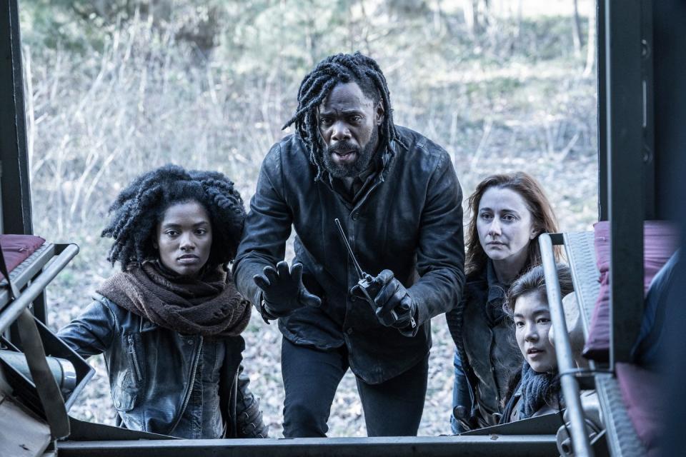 colman domingo as victor strand, nona parker johnson as ada, sasha an as sara, julia wackenheim gimple as della, fear the walking dead season 8