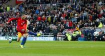 Britain Football Soccer - England v Australia - International Friendly - Stadium of Light, Sunderland - 27/5/16 Wayne Rooney scores the second goal for England Reuters / Andrew Yates