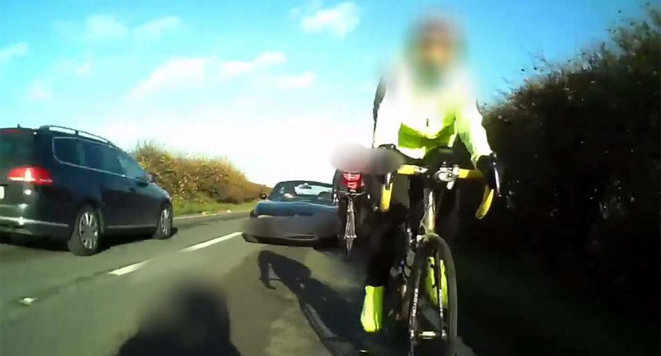 Members of the Yeovil Cycle Club were going for a ride in Somerset in November last year when the incident took plafec. Source: Cycliq