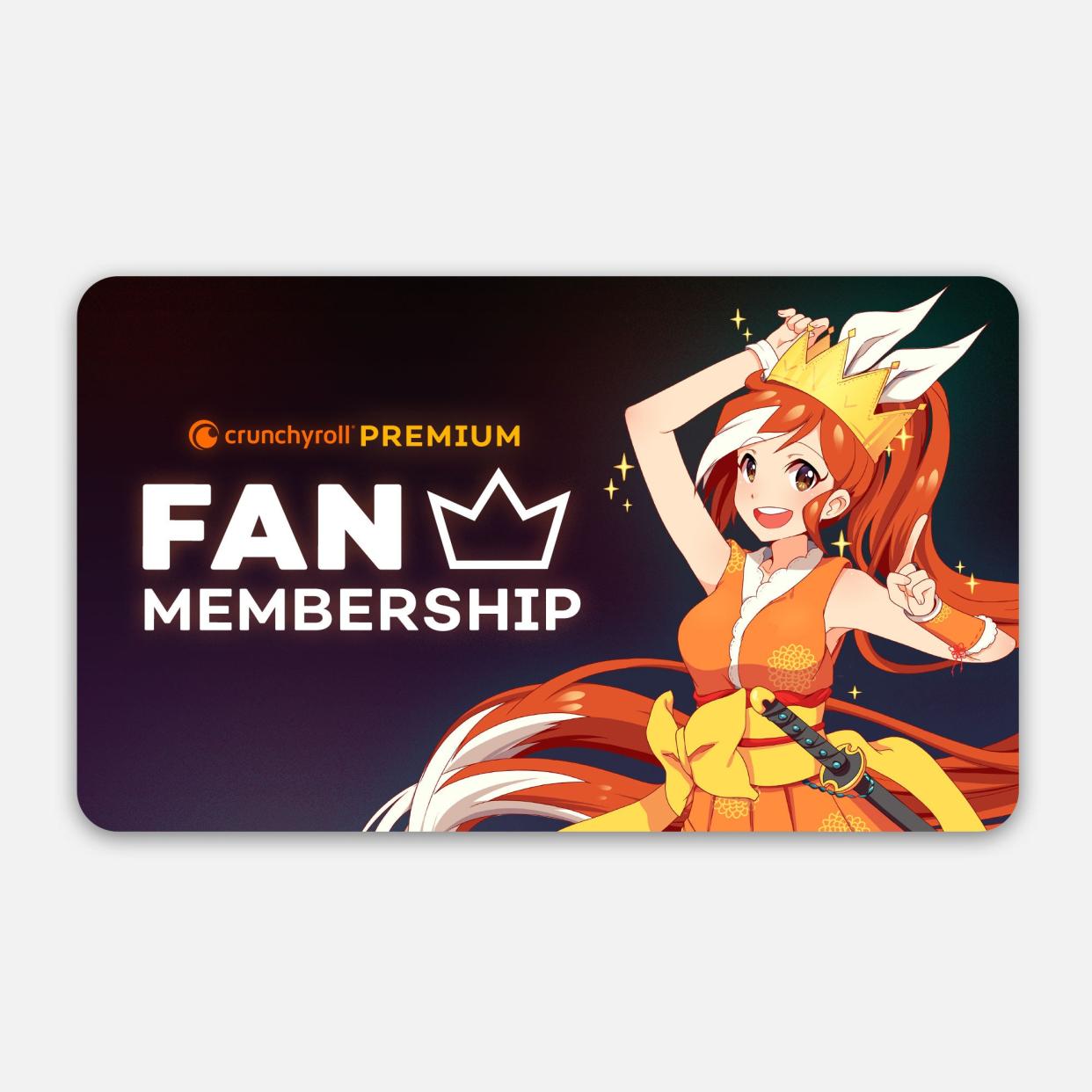 <p><a href="https://go.redirectingat.com?id=74968X1596630&url=https%3A%2F%2Fstore.crunchyroll.com%2Fproducts%2Fpremium-streaming-membership-digital-gift-fan-tier-Premium_Membership_US_1M.html&sref=https%3A%2F%2Fwww.goodhousekeeping.com%2Fholidays%2Fgift-ideas%2Fg40654225%2Fanime-gifts%2F" rel="nofollow noopener" target="_blank" data-ylk="slk:Shop Now;elm:context_link;itc:0;sec:content-canvas" class="link rapid-noclick-resp">Shop Now</a></p><p>Premium Streaming Membership Digital Gift (Fan Tier)</p><p>crunchyroll.com</p><p>$7.99</p><span class="copyright">Crunchyroll</span>