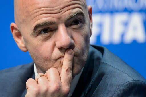 El nuevo presidente de la FIFA, Gianni Infantino, durante su primera rueda de prensa tras su elección, el 26 de febrero en Zúrich (AFP | Fabrice Coffrini)