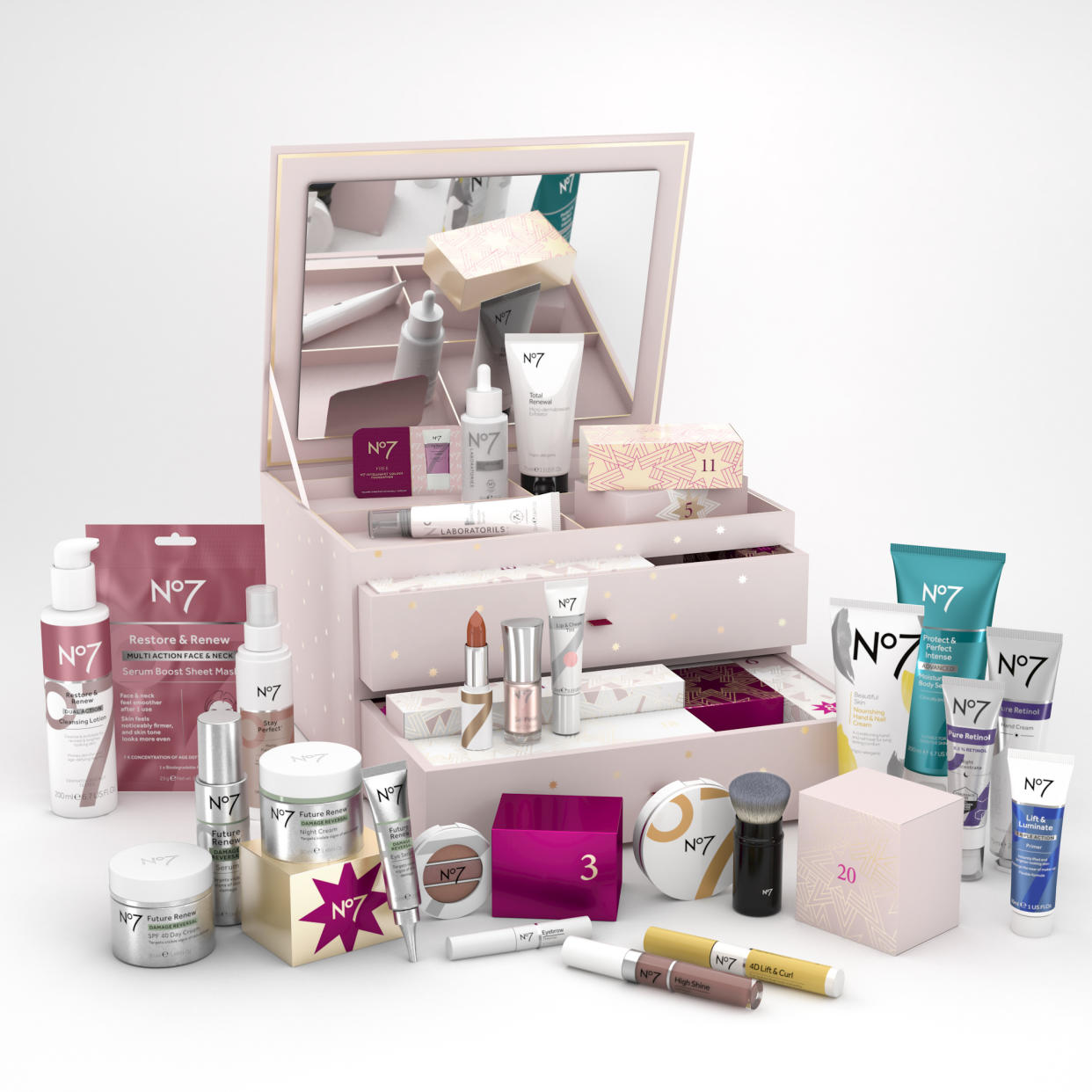 Christmas has come early with No7's Ultimate 25 Days of Beauty Advent Calendar. (No7 / Boots)