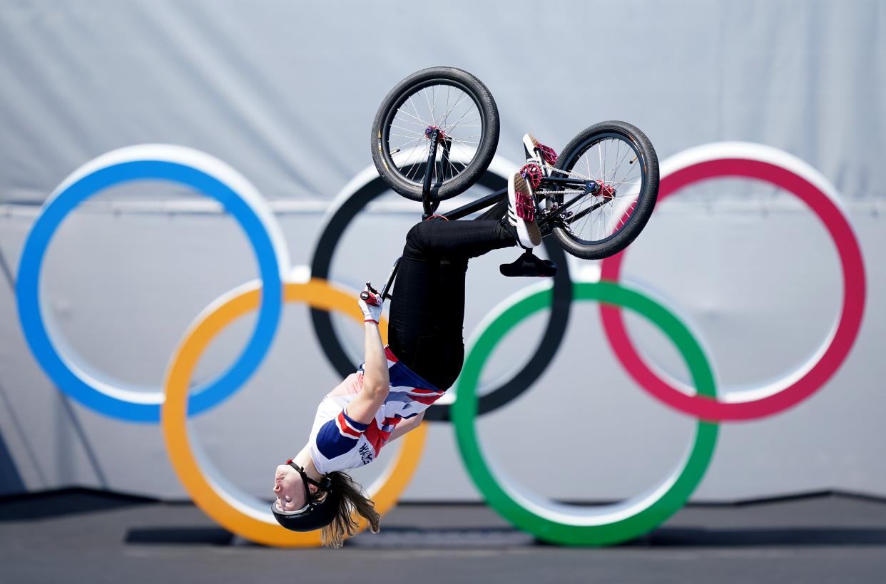 Charlotte Worthington became the first ever women’s Olympic BMX freestyle champion (Mike Egerton/PA) (PA Wire)