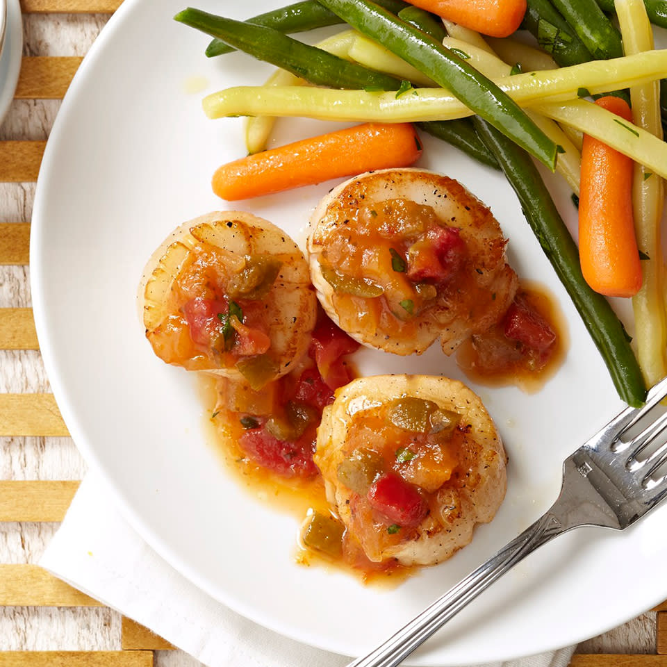 Sweet & Spicy Scallops