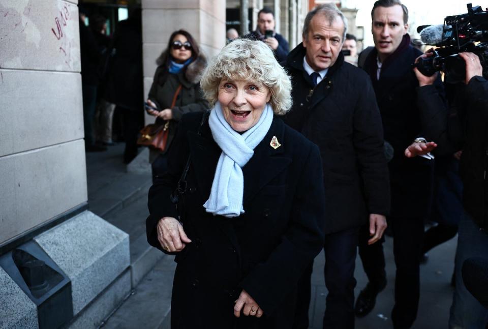 Despite having been wrongly convicted herself, former subpostmistress Jo Hamilton has channelled her misfortunes into a pivotal role in the Post Office scandal (AFP via Getty Images)
