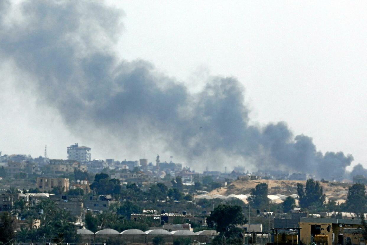L'armée israélienne a annoncé observer une « pause tactique » dans le sud de Gaza, dont Rafah, ville qu'elle avait promis ne jamais attaquer.   - Credit:Mohammed Salem / REUTERS