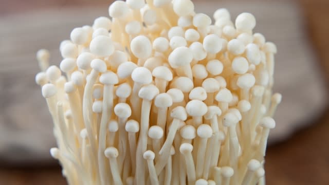 Enoki mushrooms