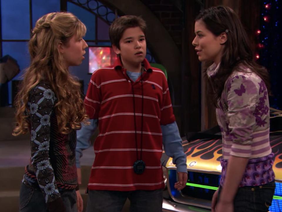 Jennette McCurdy, Nathan Kress, and Miranda Cosgrove in season one of 