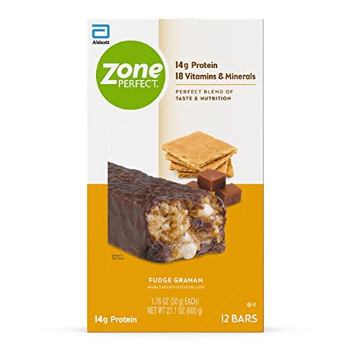 ZonePerfect Protein Bars, 18 vitamins & minerals, 14g protein, Nutritious Snack Bar, Fudge Grah…