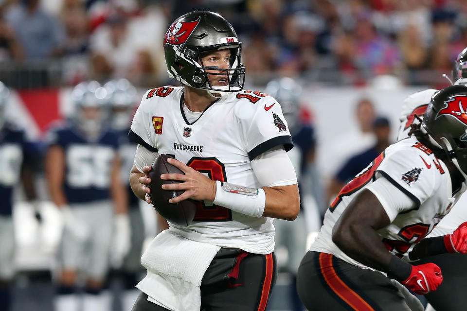 Tom Brady with the Buccaneers.