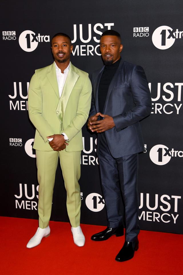 Just Mercy Michael B. Jordan Red Suit