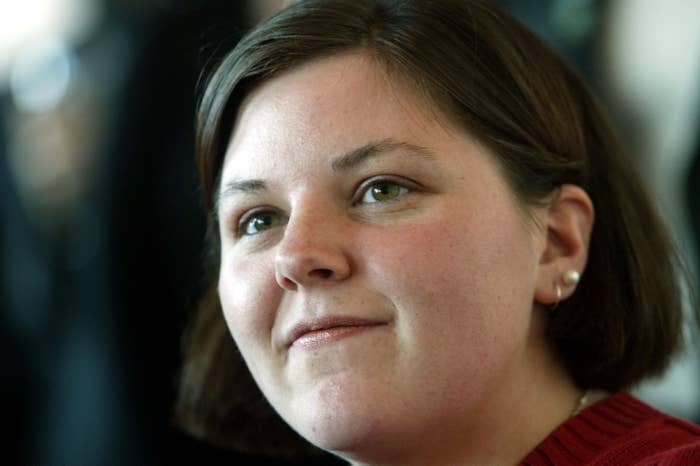 Elizabeth Carr at age 20 attends a World Infertility Month dinner at the United Nations on May 15, 2002