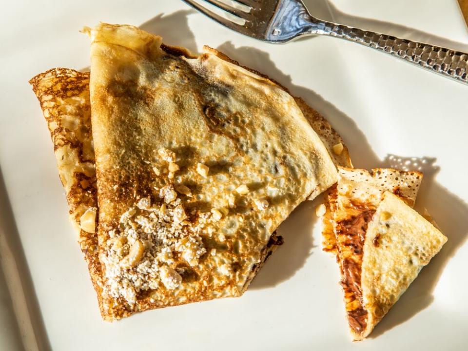 Cornmeal crepe with hazelnuts and Nutella from chef Tanya Holland. | Sarah Crowder