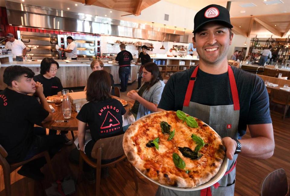 Annesso Pizzeria owner Jimmy Pardini at the restaurant in this file photo from 2021. JOHN WALKER/jwalker@fresnobee.com