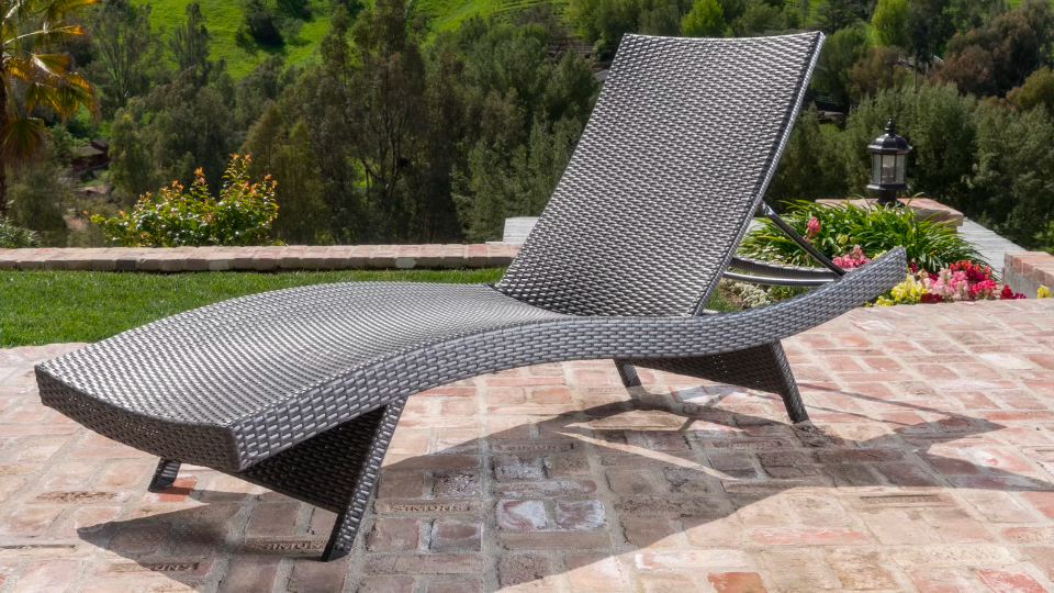 Soak up the sun in this lounge chair.