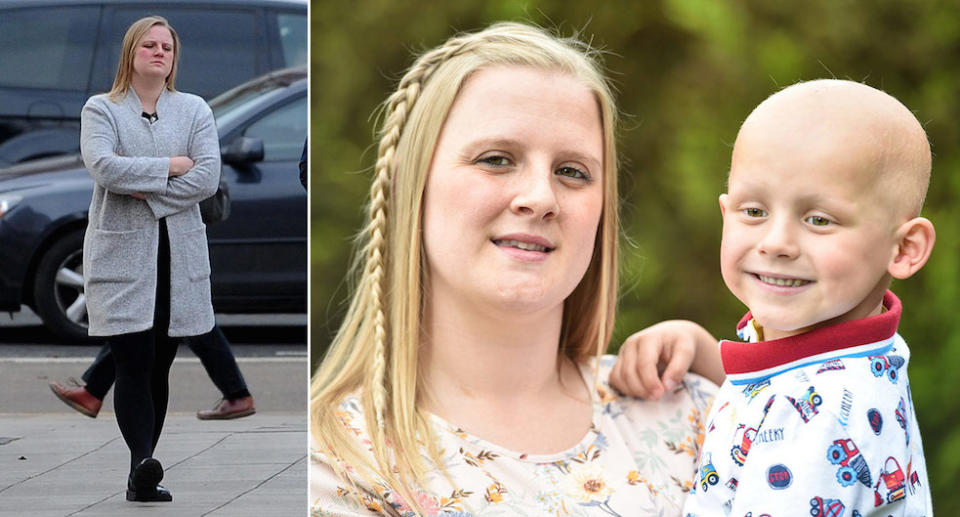 Stacey Worsley defrauded her son Toby Nye’s cancer treatment fund (Pictures: SWNS)