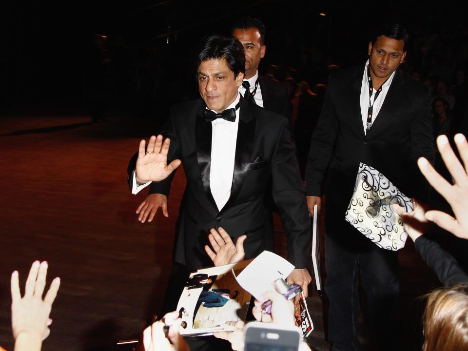 Shah Rukh Khan on the red carpet.